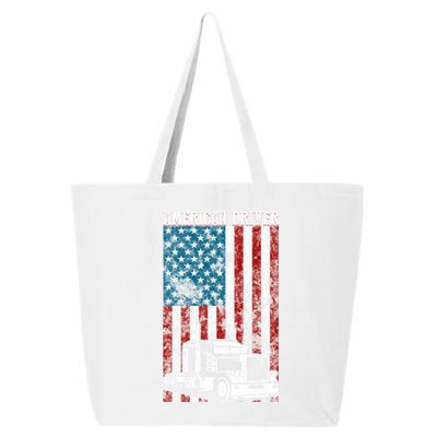 American Flag Big Rig Semifunny Gifttrailer Truck Driver Gift Great Gift 25L Jumbo Tote