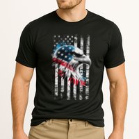 American Flag Bald Eagle Patriotic Bald Eagle Cooling Performance Crew T-Shirt