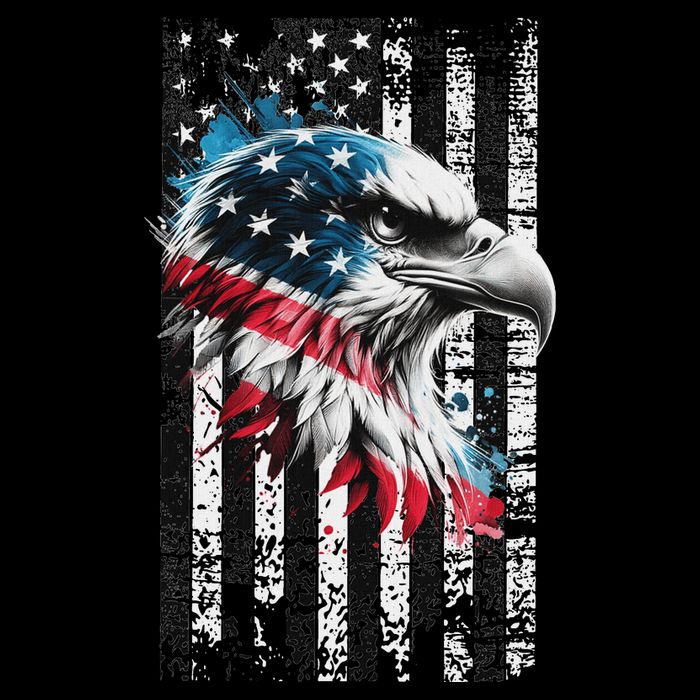 American Flag Bald Eagle Patriotic Bald Eagle Impact Tech Backpack