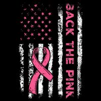 American Flag Back The Breast Cancer Awareness Bucket Hat