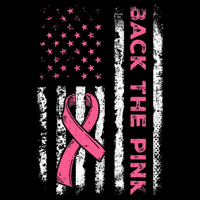 American Flag Back The Breast Cancer Awareness Bucket Hat