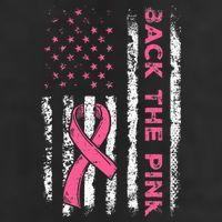 American Flag Back The Breast Cancer Awareness Hat