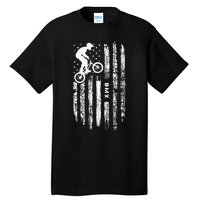 American Flag BMX Clothing BMX Rider Vintage BMX Tall T-Shirt