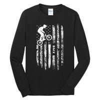 American Flag BMX Clothing BMX Rider Vintage BMX Tall Long Sleeve T-Shirt