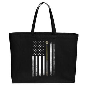 American Flag Billiards Pool Player Table Usa Us Gift Cotton Canvas Jumbo Tote