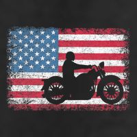 American Flag Biker Motorcycle Usa Flag 4th Of July 11oz C Handle Ceramic Mug