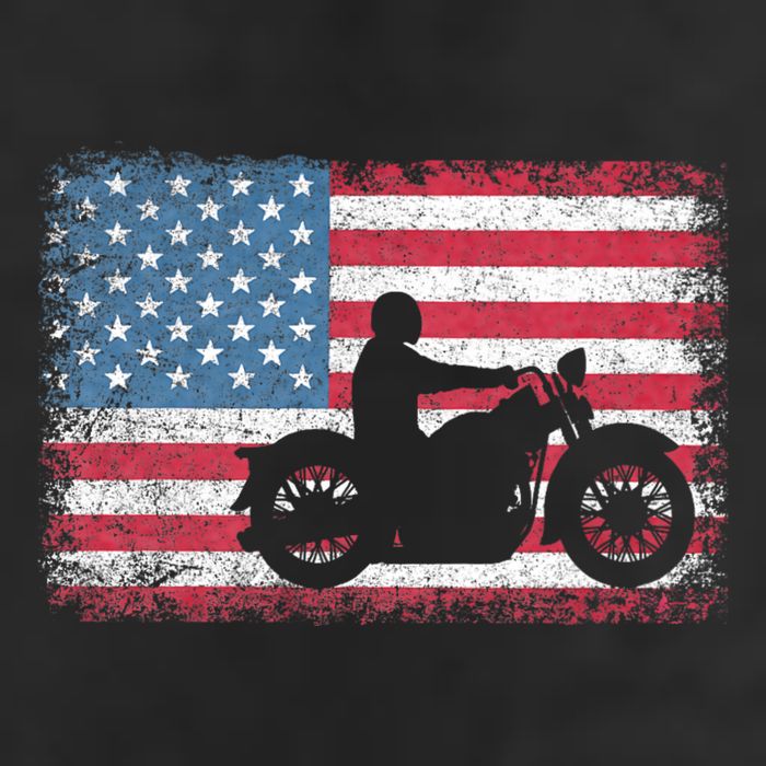 American Flag Biker Motorcycle Usa Flag 4th Of July 11oz C Handle Ceramic Mug