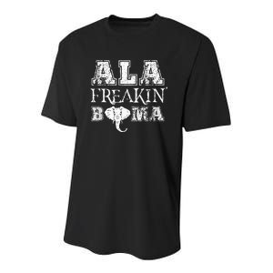 Ala Freakin Bama Alabama Youth Performance Sprint T-Shirt