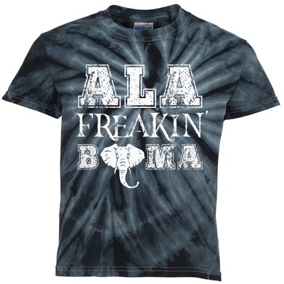 Ala Freakin Bama Alabama Kids Tie-Dye T-Shirt