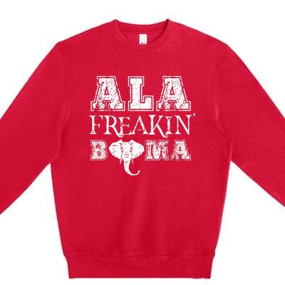 Ala Freakin Bama Alabama Premium Crewneck Sweatshirt