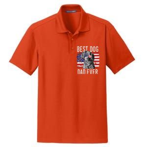 American Flag Best Dog Dad Ever Boykin Spaniel Usa Dry Zone Grid Polo