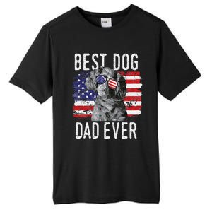 American Flag Best Dog Dad Ever Boykin Spaniel Usa Tall Fusion ChromaSoft Performance T-Shirt