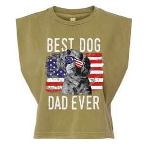 American Flag Best Dog Dad Ever Boykin Spaniel Usa Garment-Dyed Women's Muscle Tee