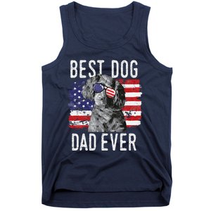 American Flag Best Dog Dad Ever Boykin Spaniel Usa Tank Top