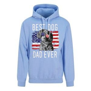 American Flag Best Dog Dad Ever Boykin Spaniel Usa Unisex Surf Hoodie