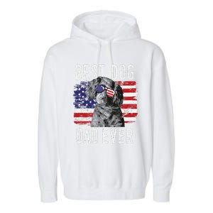 American Flag Best Dog Dad Ever Boykin Spaniel Usa Garment-Dyed Fleece Hoodie