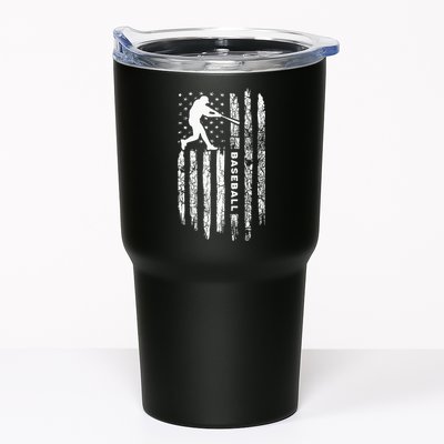American Flag Baseball Apparel Vintage Baseball Tumbler