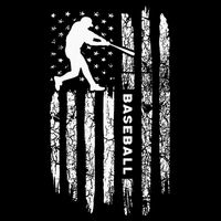 American Flag Baseball Apparel Vintage Baseball Kids Hoodie