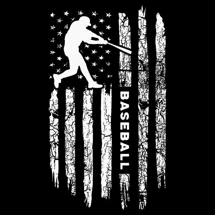 American Flag Baseball Apparel Vintage Baseball Kids Hoodie