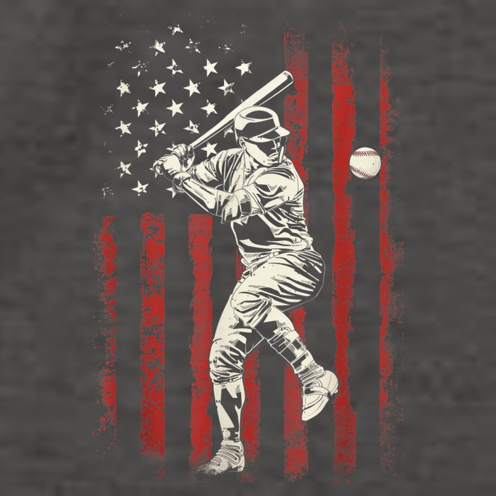 American Flag Baseball Team Gift For Men Vector Backpack