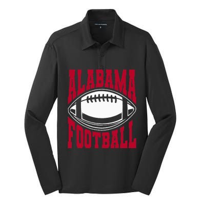 Alabama Football Bama Alabama Love Home State Silk Touch Performance Long Sleeve Polo