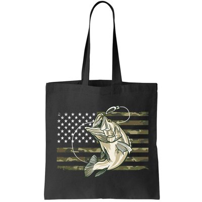 American Flag Bass Fish Fisherman Bag