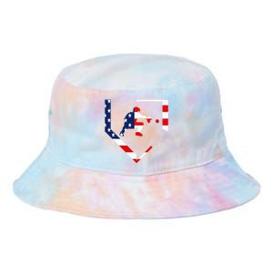 American Flag Baseball Catcher Gear Baseballin Gift Tie Dye Newport Bucket Hat