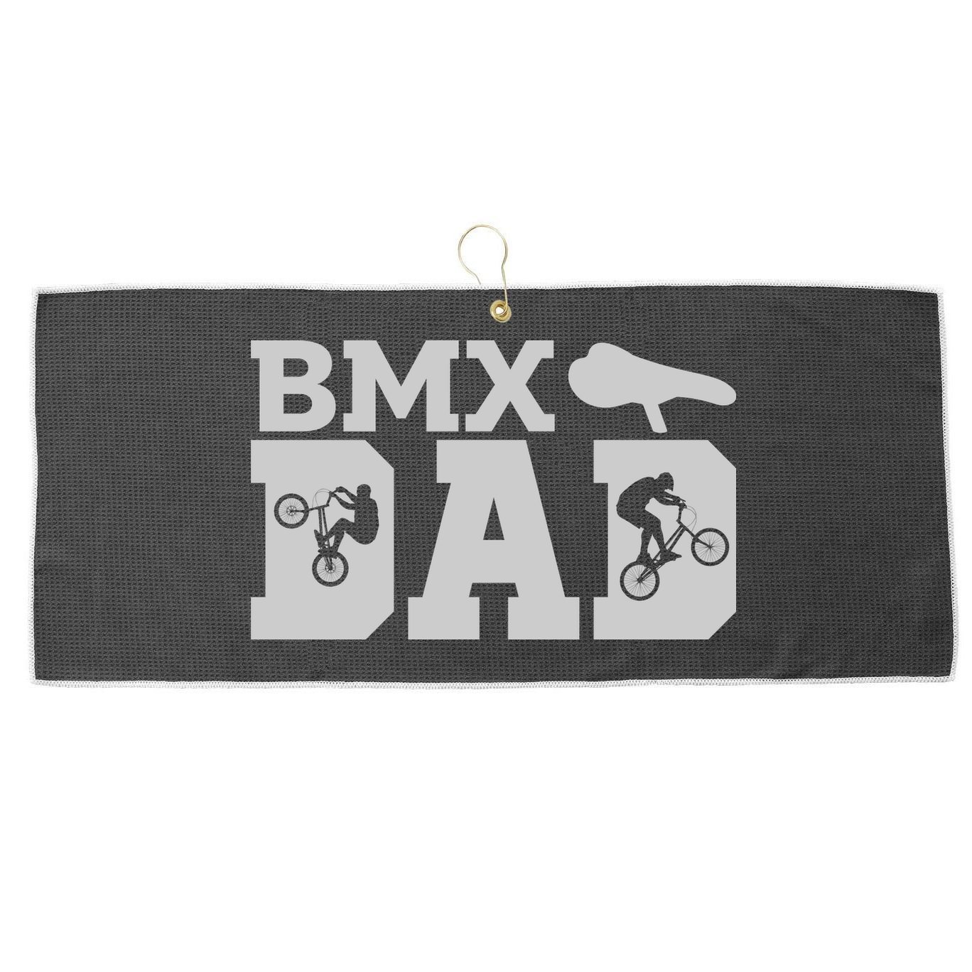 American Flag BMX Clothing BMX Rider Vintage BMX Gift Cycling Large Microfiber Waffle Golf Towel