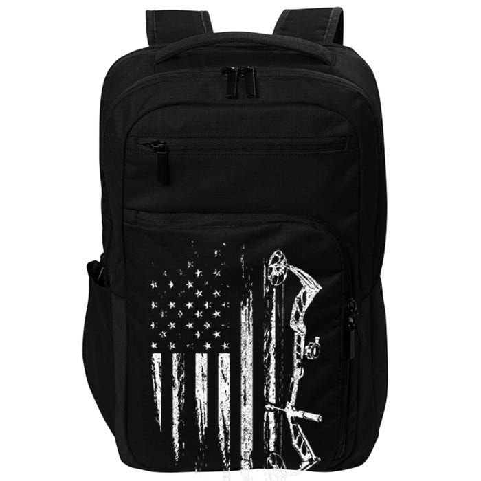 American Flag Bowhunting Bow Archery Impact Tech Backpack