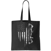 American Flag Bowhunting Bow Archery Tote Bag