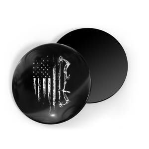 American Flag Bowhunting Bow Archery Magnet