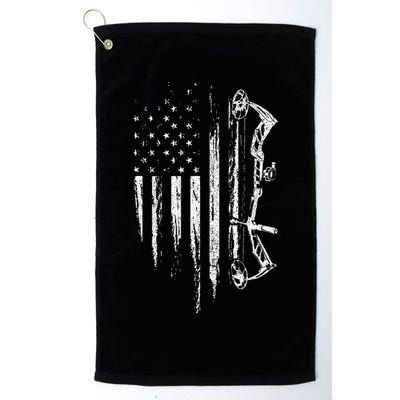 American Flag Bowhunting Bow Archery Golf Towel
