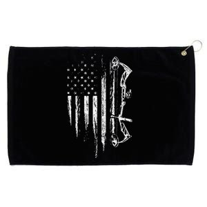 American Flag Bowhunting Bow Archery Grommeted Golf Towel