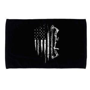 American Flag Bowhunting Bow Archery Microfiber Hand Towel