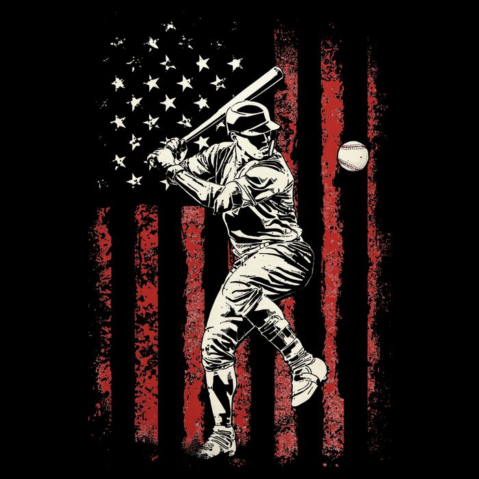 American Flag Baseball Team 16 in Basic Backpack