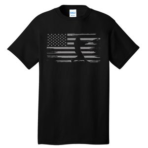 American Flag Baseball Apparel Baseball Tall T-Shirt