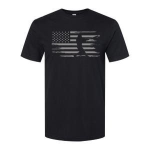 American Flag Baseball Apparel Baseball Softstyle CVC T-Shirt