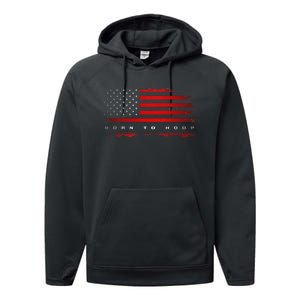 American Flag Basketball Apparel funny Basketball Performance Fleece Hoodie