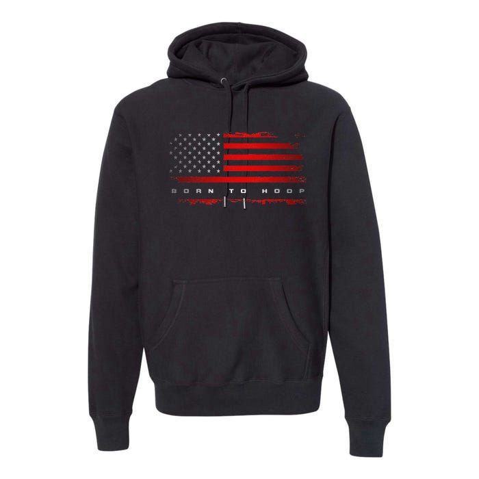 American Flag Basketball Apparel funny Basketball Premium Hoodie