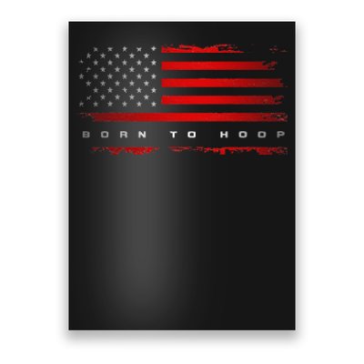 American Flag Basketball Apparel funny Basketball Poster