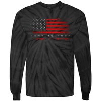 American Flag Basketball Apparel funny Basketball Tie-Dye Long Sleeve Shirt