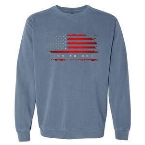 American Flag Basketball Apparel funny Basketball Garment-Dyed Sweatshirt