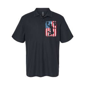 American Flag Basketball Funny Sports Player Softstyle Adult Sport Polo