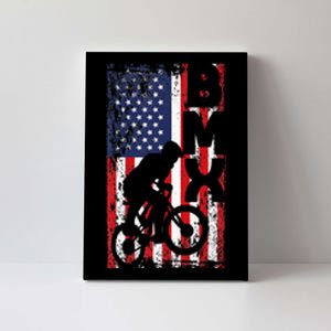 American Flag Bmx Racing Extreme Sport Riding Cool Bike Ride Canvas