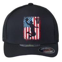 American Flag Basketball Apparel funny Basketball Flexfit Unipanel Trucker Cap