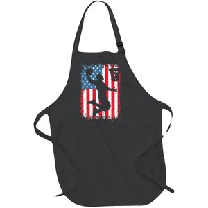 American Flag Basketball Apparel funny Basketball Full-Length Apron With Pockets