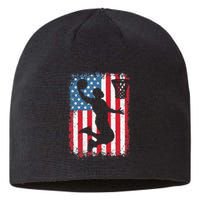 American Flag Basketball Apparel funny Basketball Sustainable Beanie