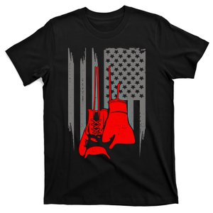 American Flag Boxing Boxer Boxing Funny Gift T-Shirt