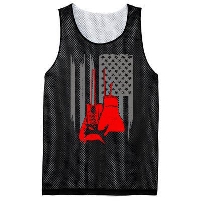 American Flag Boxing Boxer Boxing Funny Gift Mesh Reversible Basketball Jersey Tank