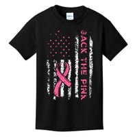 American Flag Back the Pink Breast Cancer Awareness Ribbon Kids T-Shirt